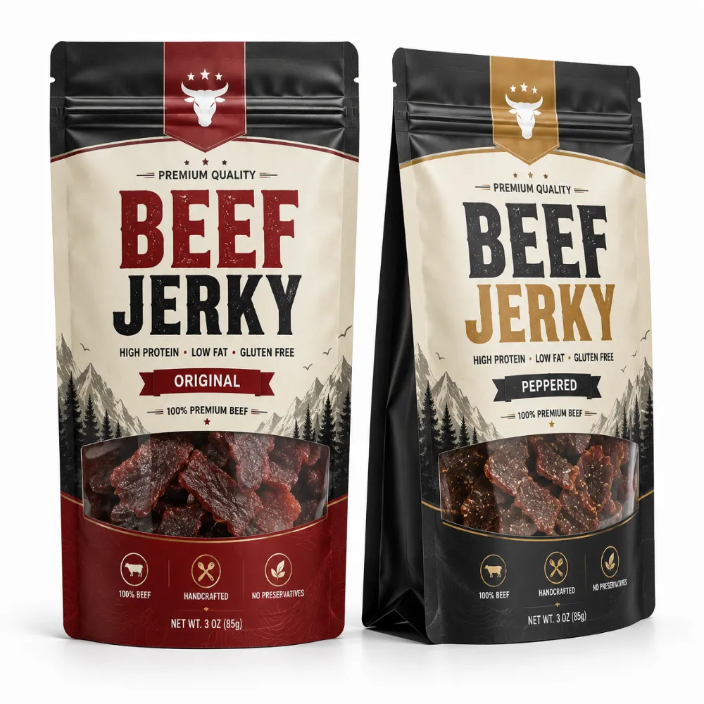 Custom Beef Jerky Mylar Bags